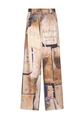 KidSuper Dress Form Suit Bottom in Tan. Size L, M, XL.