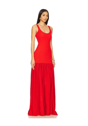 retrofete Kennedi Knit Dress in Red. Size L. Also in M, S, XS.
