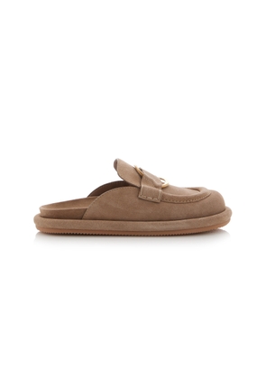 Moncler Bell Suede Mules - Moda Operandi