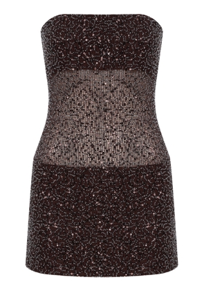 ILA. - Lisa Sequined Mini Dress - Brown - EU 40 - Moda Operandi