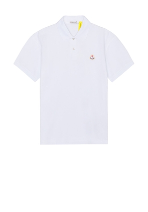 Moncler Genius x Palm Angels Short Sleeve Polo in White - White. Size XS (also in ).