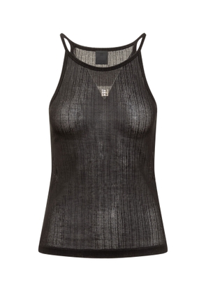 Givenchy Ribbed Top With Logo