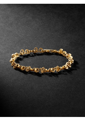 Greg Yuna - G Link 14-Karat Gold Diamond Bracelet - Men - Gold