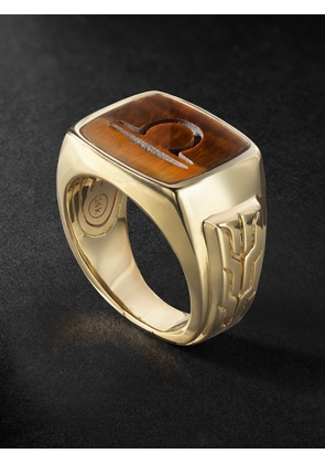 John Hardy - Gold Tiger's Eye Signet Ring - Men - Gold - 7