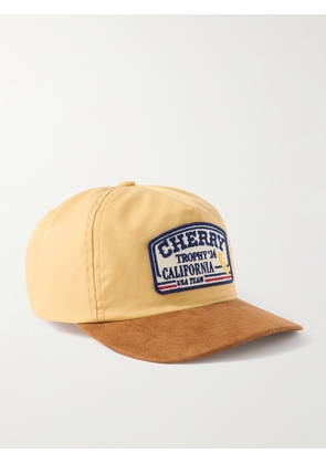 Cherry Los Angeles - Logo-Appliquéd Cotton-Twill Baseball Cap - Men - Yellow