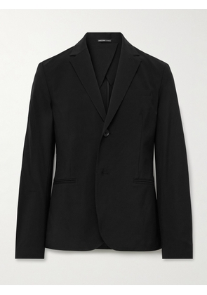 James Perse - Performance Slim-Fit Unstructured Cotton-Blend Blazer - Men - Black - 1