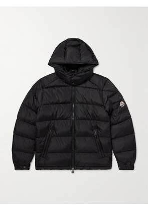 Moncler - Maya Logo-Appliquéd Quilted Shell Hooded Down Jacket - Men - Black - 1