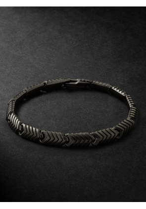 David Yurman - Chevron Link Titanium Bracelet - Men - Black - M