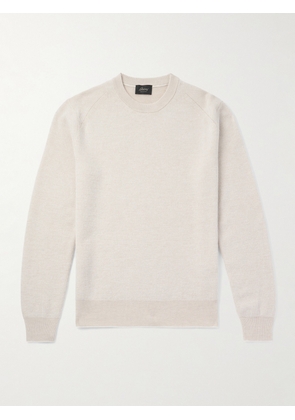 Brioni - Ribbed Cashmere and Wool-Blend Sweater - Men - Neutrals - IT 46