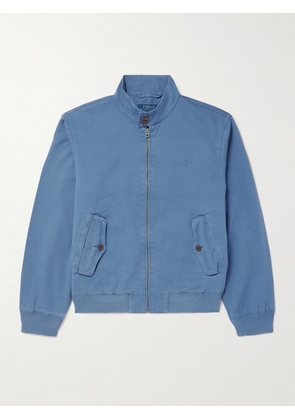 Polo Ralph Lauren - Logo-Embroidered Cotton-Twill Bomber Jacket - Men - Blue - S