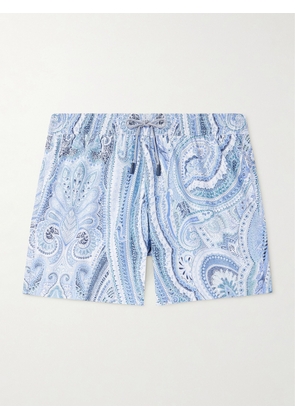 Etro - Roma Straight-Leg Mid-Length Paisley-Print Swim Shorts - Men - Blue - S