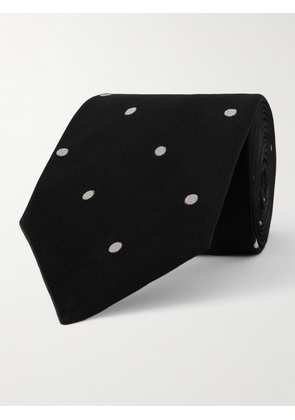 TOM FORD - 8cm Polka-Dot Silk-Satin Tie - Men - Black