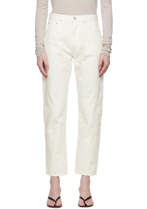 TOTEME Off-White Twisted Seam Jeans