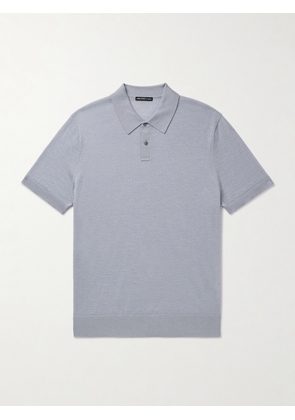 James Perse - Cashmere Polo Shirt - Men - Blue - 1