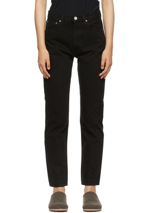 TOTEME Black Twisted Seam Jeans
