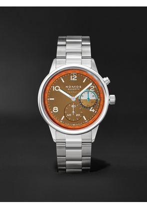 NOMOS Glashütte - Club Sport Neomatik Worldtimer Canyon Limited Edition Automatic 40mm Stainless Steel Watch, Ref. No. 790.S3 - Men - Orange