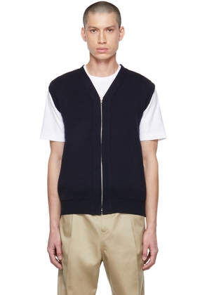 Comme des Garçons Homme Deux Navy Lochaven Of Scotland Edition Vest
