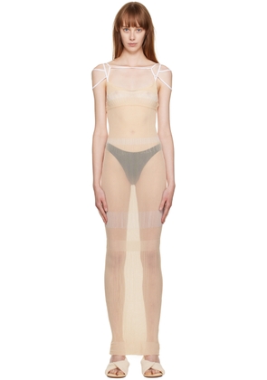 JACQUEMUS Beige Le Papier 'La Robe Sognu' Maxi Dress