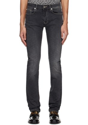 Versace Gray 'La Greca' Jeans