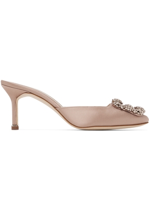 Manolo Blahnik Taupe Hangisi 70 Heels