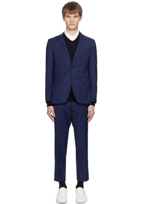 BOSS Navy Notched Lapel Suit