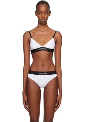 TOM FORD White Triangle Bra