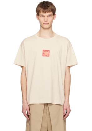 Givenchy Beige 4G Stars T-Shirt