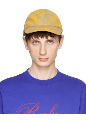 Burberry Yellow & Gray Check Cap