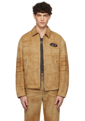 Diesel Brown D-Stack-Fsf Denim Jacket