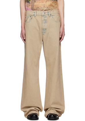 Acne Studios Beige Loose Fit 2021M Jeans
