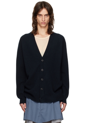 Maison Margiela Navy Buttoned Cardigan