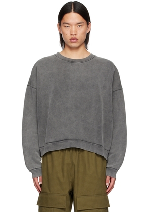 Acne Studios Gray Logo Patch Sweatshirt