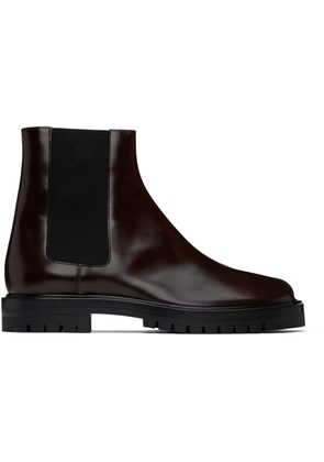 Maison Margiela Brown Tabi Chelsea Boots