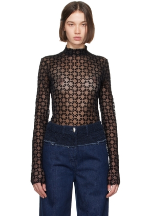 Givenchy Black Monogram 72 Bodysuit