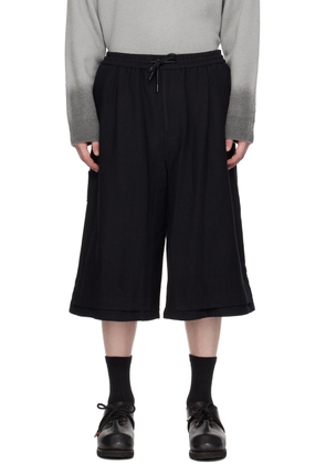 Juun. J Black Drawstring Shorts
