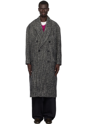 Isabel Marant Black & White Denton Coat