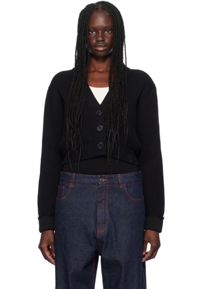 Victoria Beckham Black Cropped Cardigan