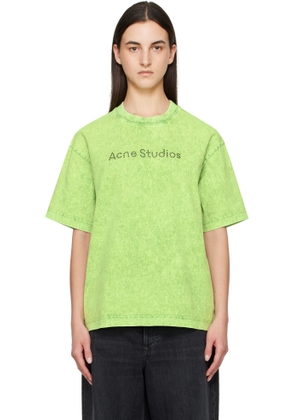 Acne Studios Green Logo T-shirt