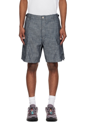 C. P. Company Blue Chambray Cargo Shorts