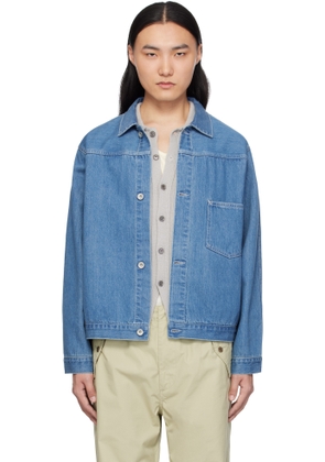 nanamica Blue Short Denim Jacket