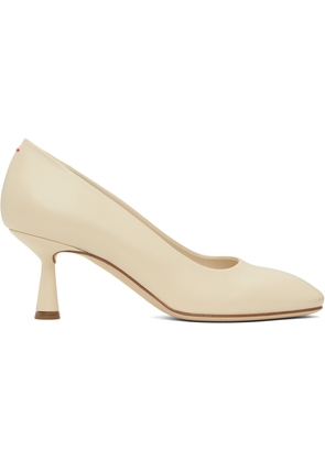 Aeyde Off-White Giotta Nappa Leather Heels