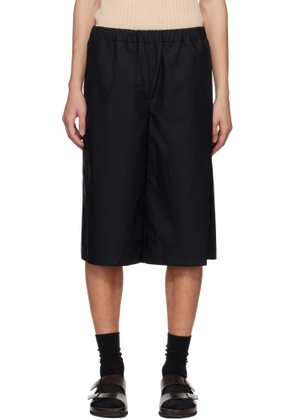 Rier Black Popeline Bermuda Shorts