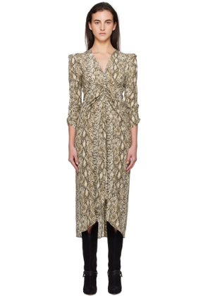Isabel Marant Beige Albini Midi Dress