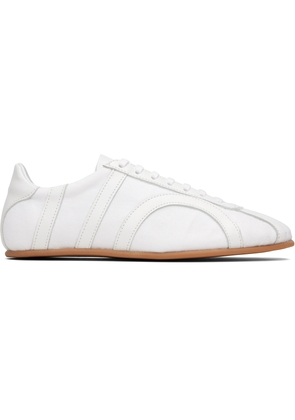 TOTEME White Canvas Sneakers
