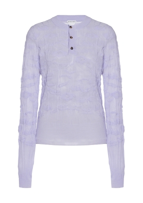 Bottega Veneta Flower-Knit Cotton-Blend Sweater - Moda Operandi