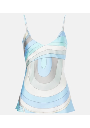 Pucci Iride printed silk twill top