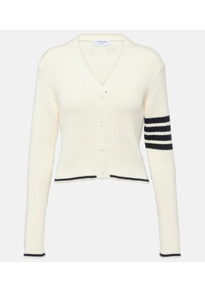 Thom Browne Cropped cable-knit wool sweater vest