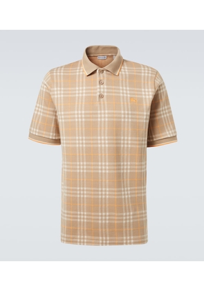 Burberry Checked cotton polo shirt