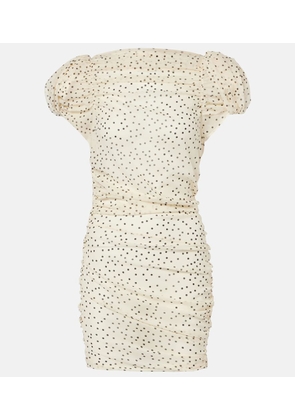 Magda Butrym Polka-dot silk-blend minidress