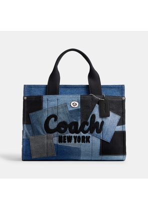 Coach Women's Patchwork Denim Cargo Tote - Denim Multi